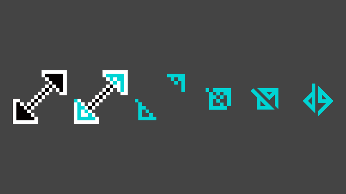 dgロゴ * リサイズカーソル 作成